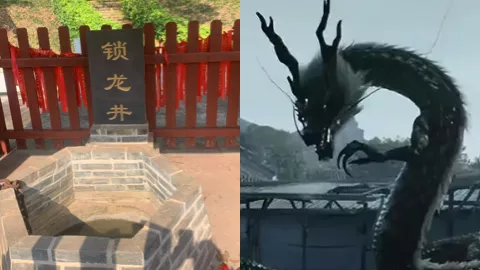 锁龙井水下蛟龙视频
